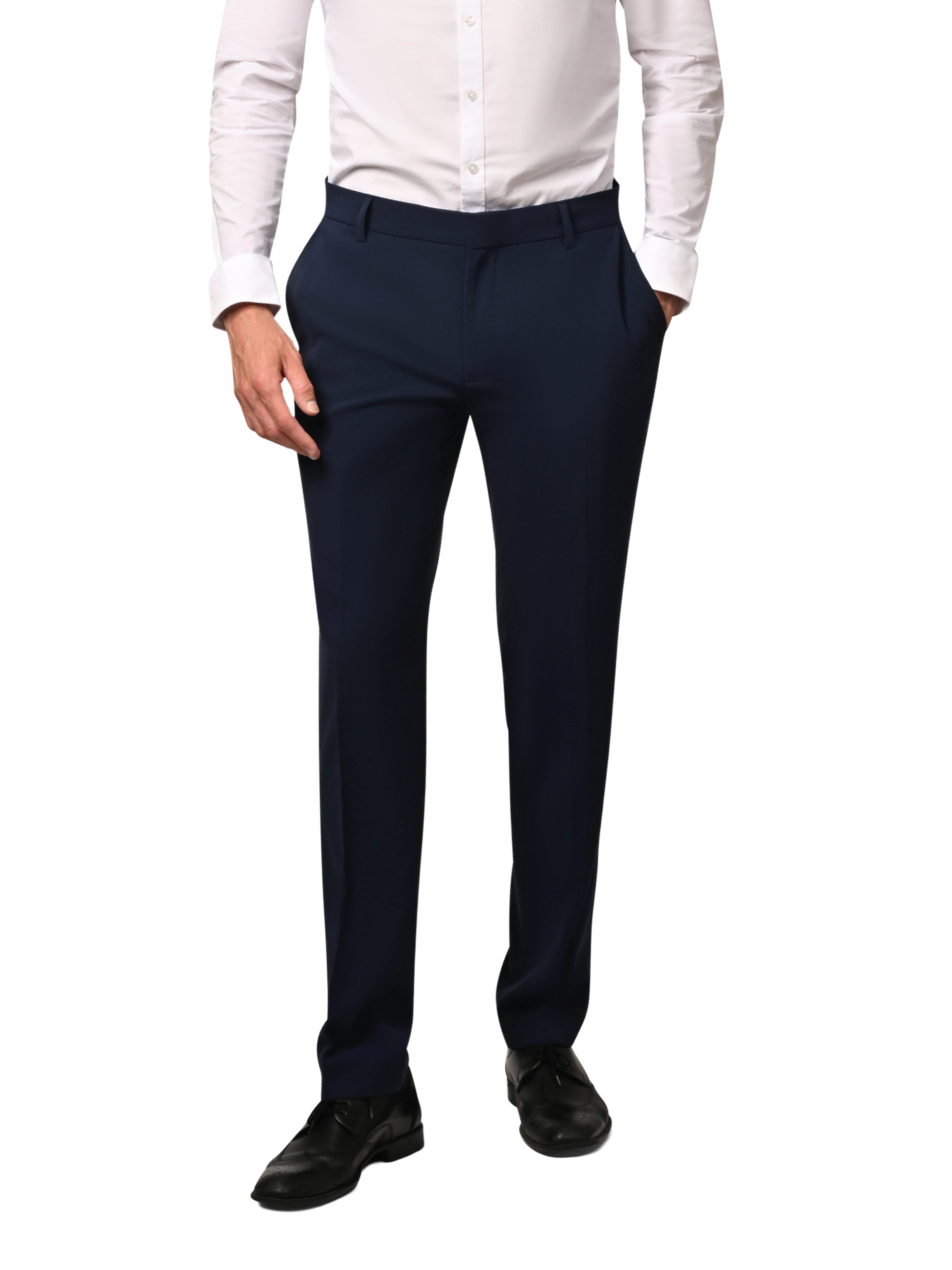 Hirschthal Anzughose Herren Business Anzughose Slim-Fit und Regular-Fit Hose in Kurz-, Lang- und Normalgrößen