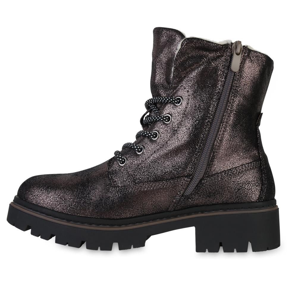 VAN HILL 841473 Schnürstiefelette Damen Leicht Gefütterte Schnürstiefelette günstig online kaufen