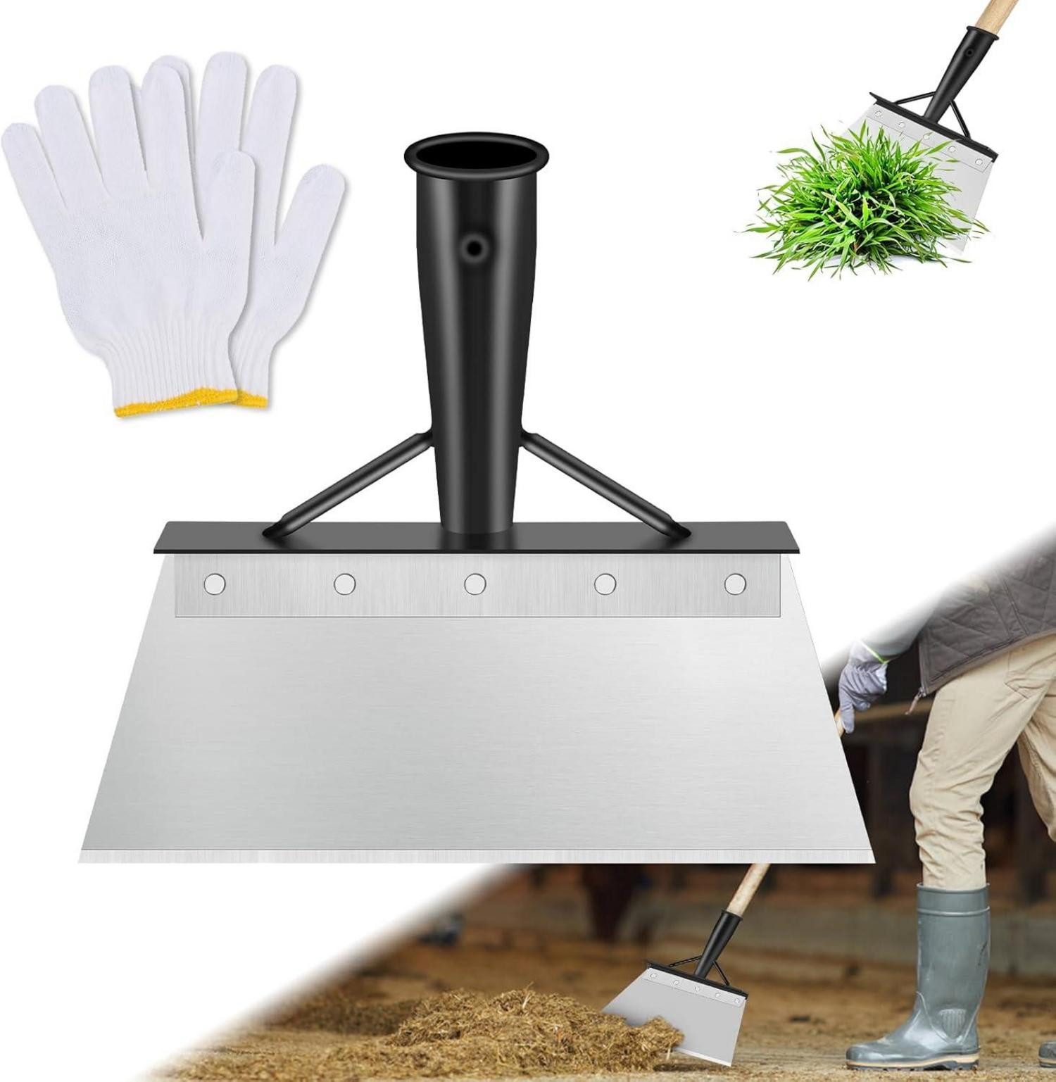 LuxusKollektion Schaufel Multifunktionale Reinigungsschaufel Edelstahl 25cm günstig online kaufen