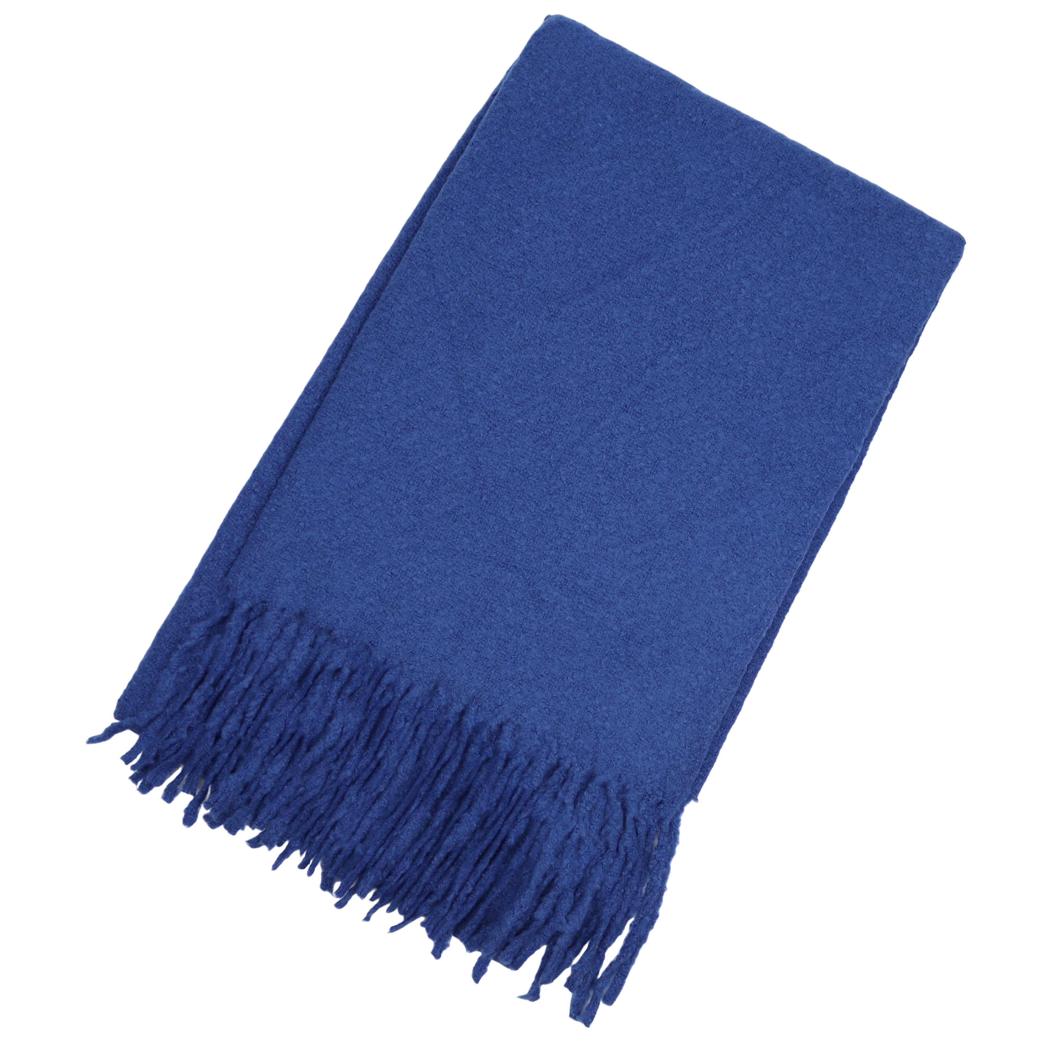 MIRROSI Modeschal weicher und warmer Unifarbe Schal mit Fransen, 65x180cm, Feine Struktur, Damen Halstuch ideal für Herbst und Winter