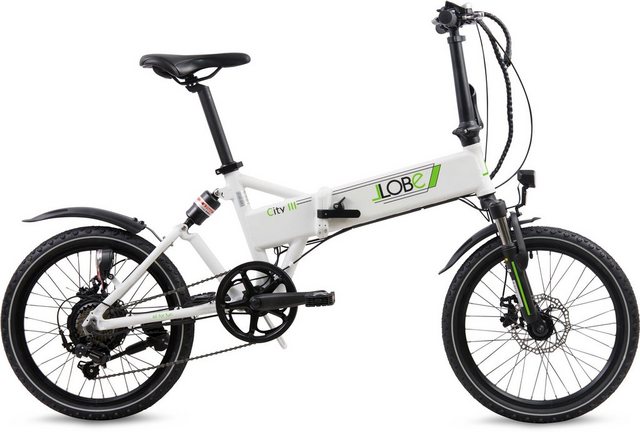 LLobe E Bike »City III weiß«, 7 Gang Shimano, Kettenschaltung, Heckmotor 250 W  - Onlineshop OTTO
