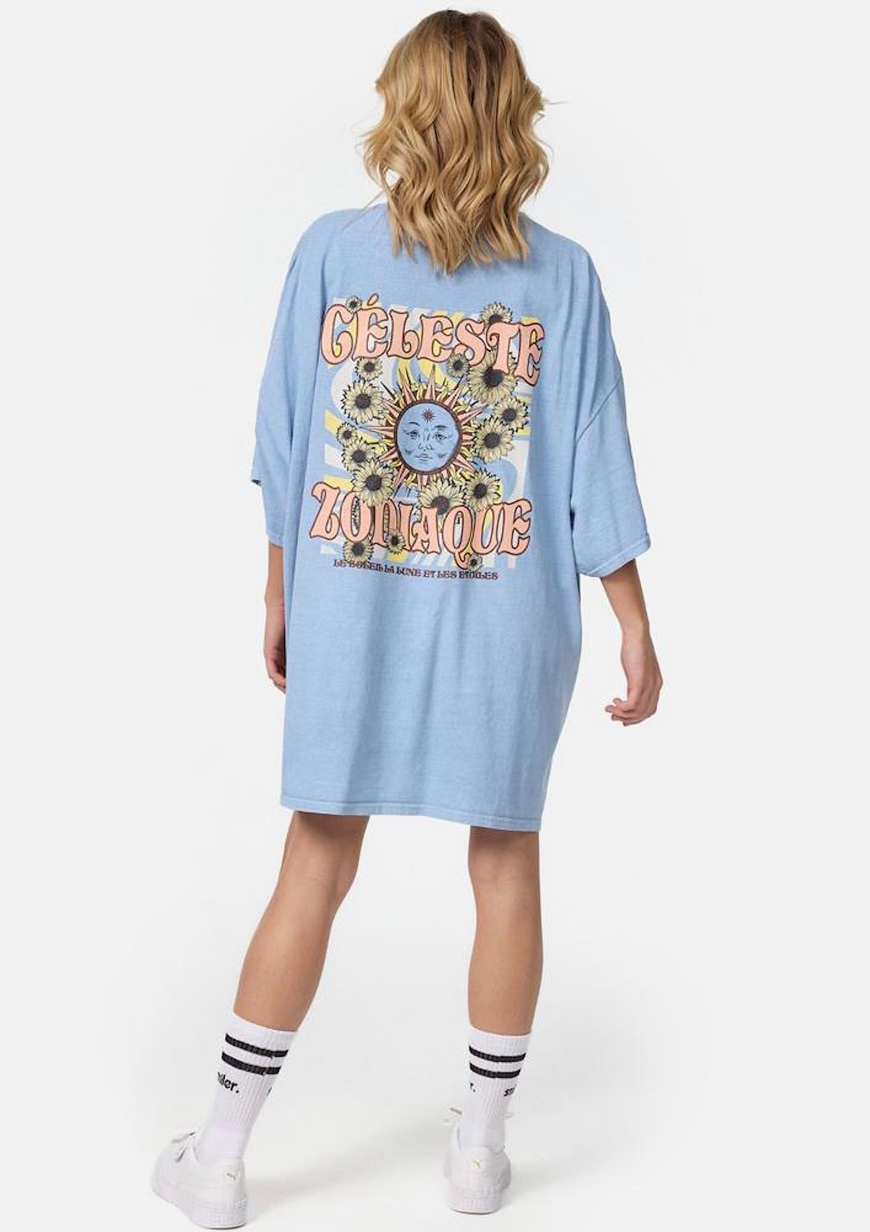 Worldclassca Oversize-Shirt Worldclassca Oversized T-Shirt T-Shirt-Kleid Shirt Print TEE Oberteil