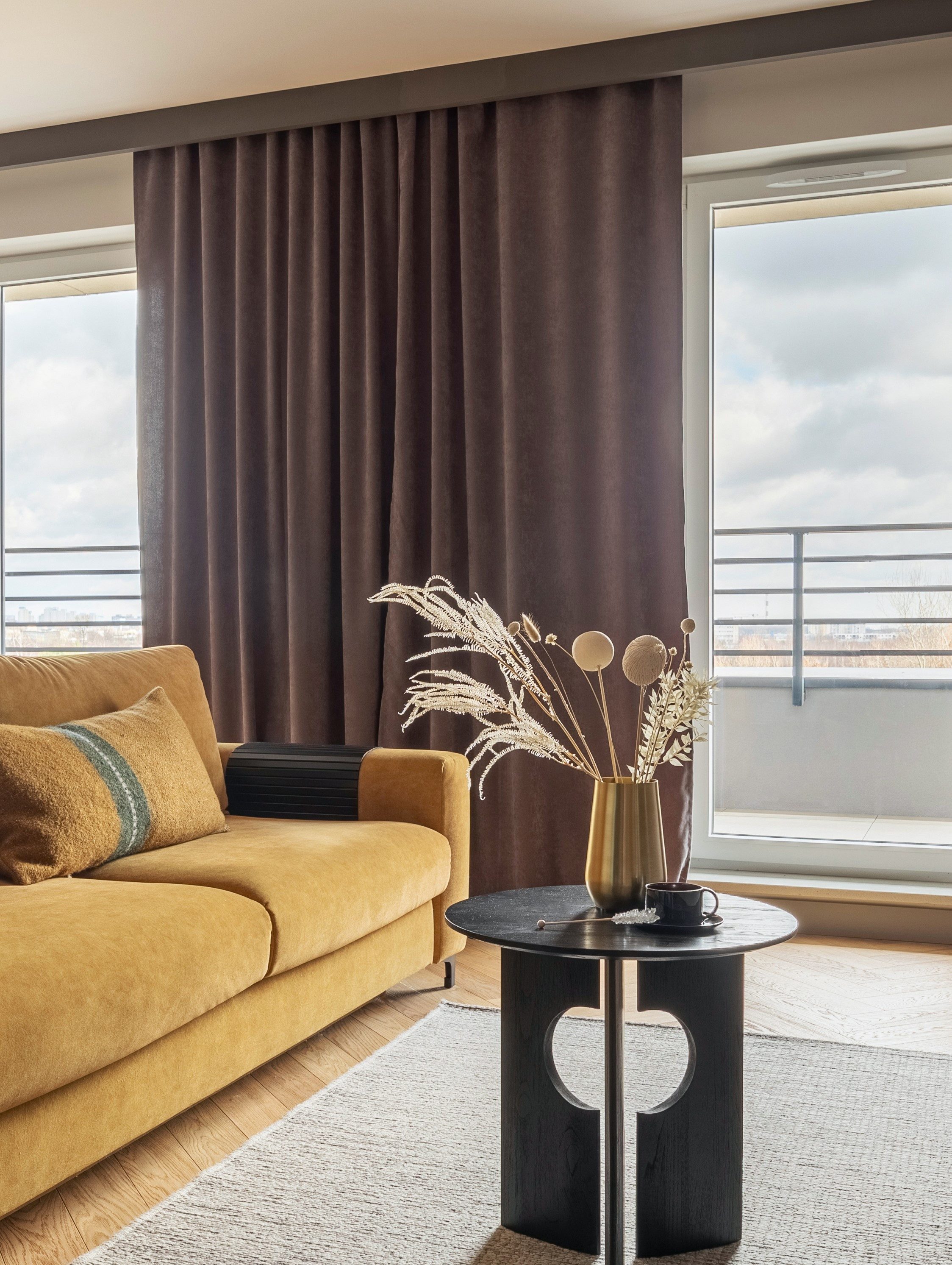 novumfix Verdunkelungsvorhang Sunout/55 taupe Thermovorhang XXL Kräuselband bis 350 cm lang, verdunkelnd, extra lang