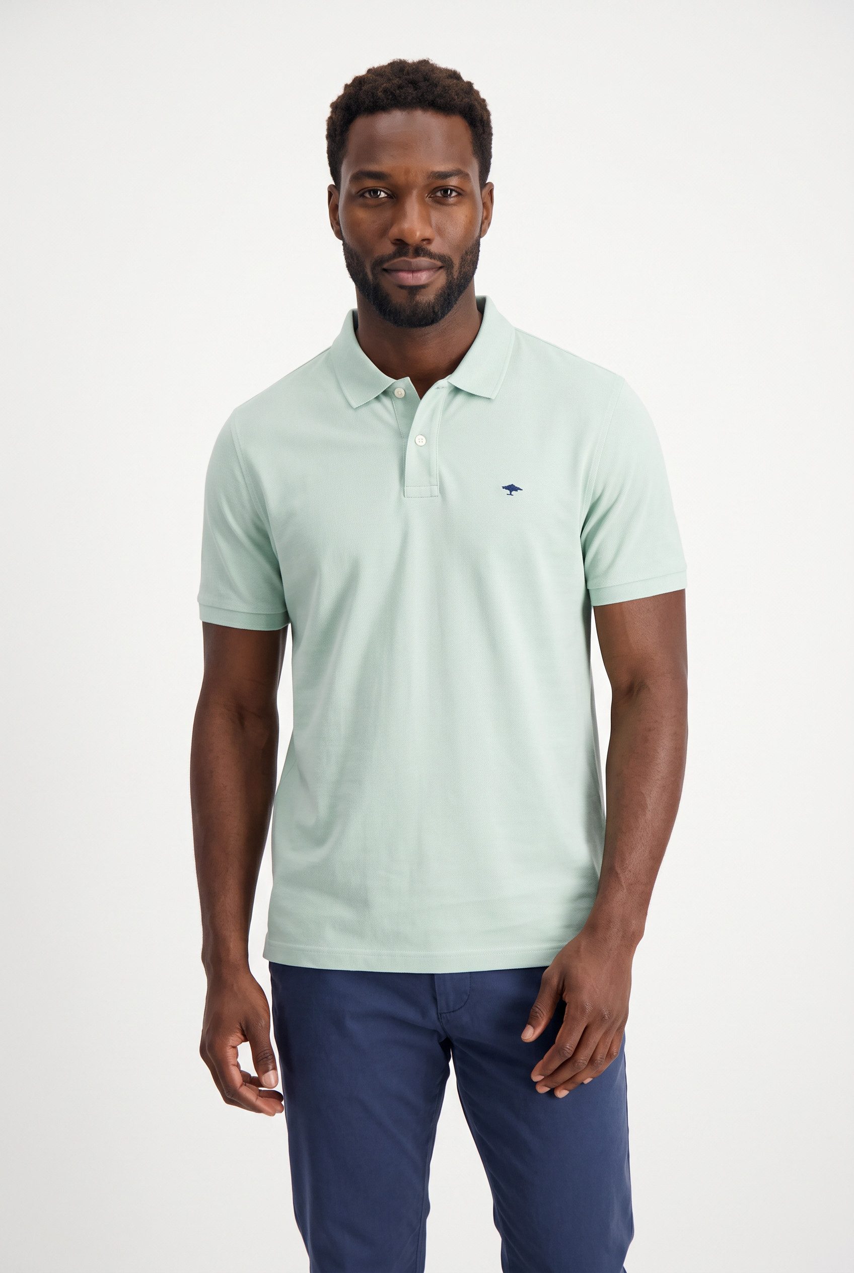 FYNCH-HATTON Poloshirt mit Logo Stickerei
