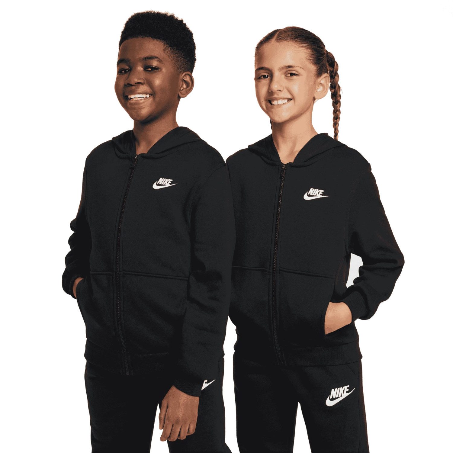 Nike Sportswear Sweatjacke Nike Kinder Sweatjacke Club Fleece FD3017