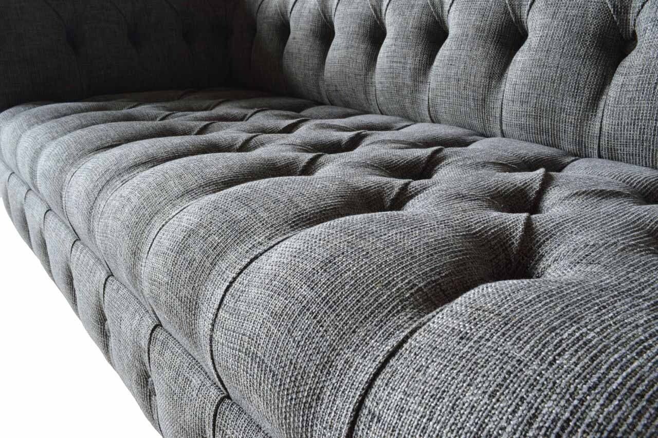 Couchen Sofas Europe Couch Grau Sofa JVmoebel Luxus Made In Textil, Sofa Designer Dreisitzer Möbel