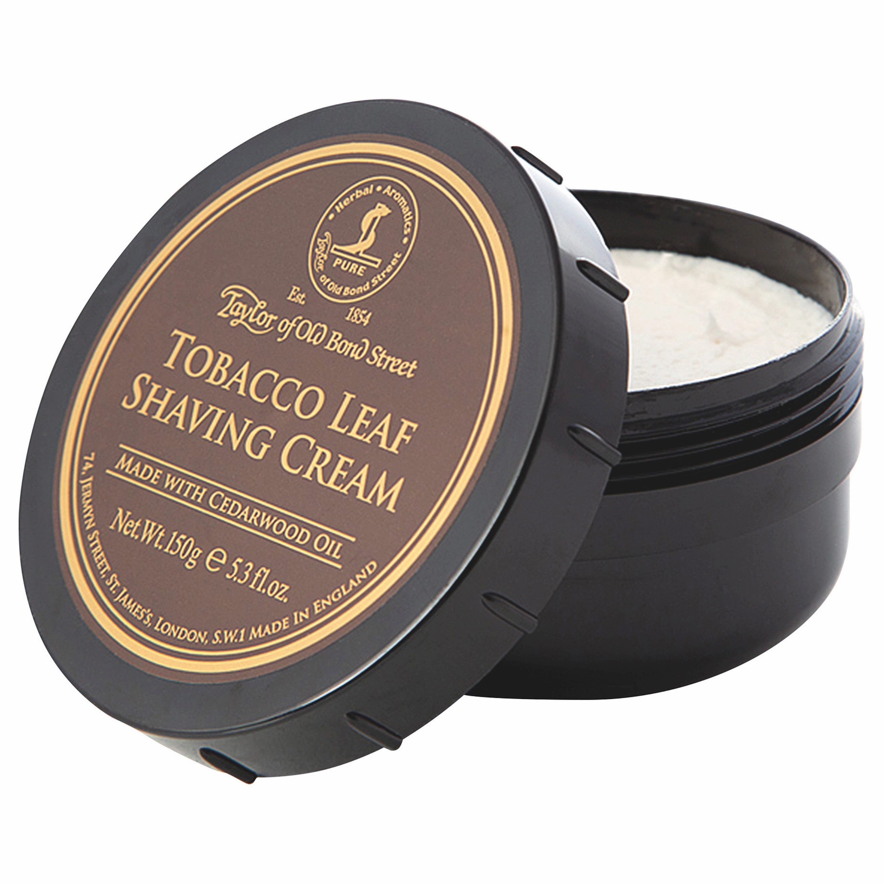 Taylor of Old Bond Street Rasiercreme Tobacco Leaf Shaving Cream Bowl, Tabakduft