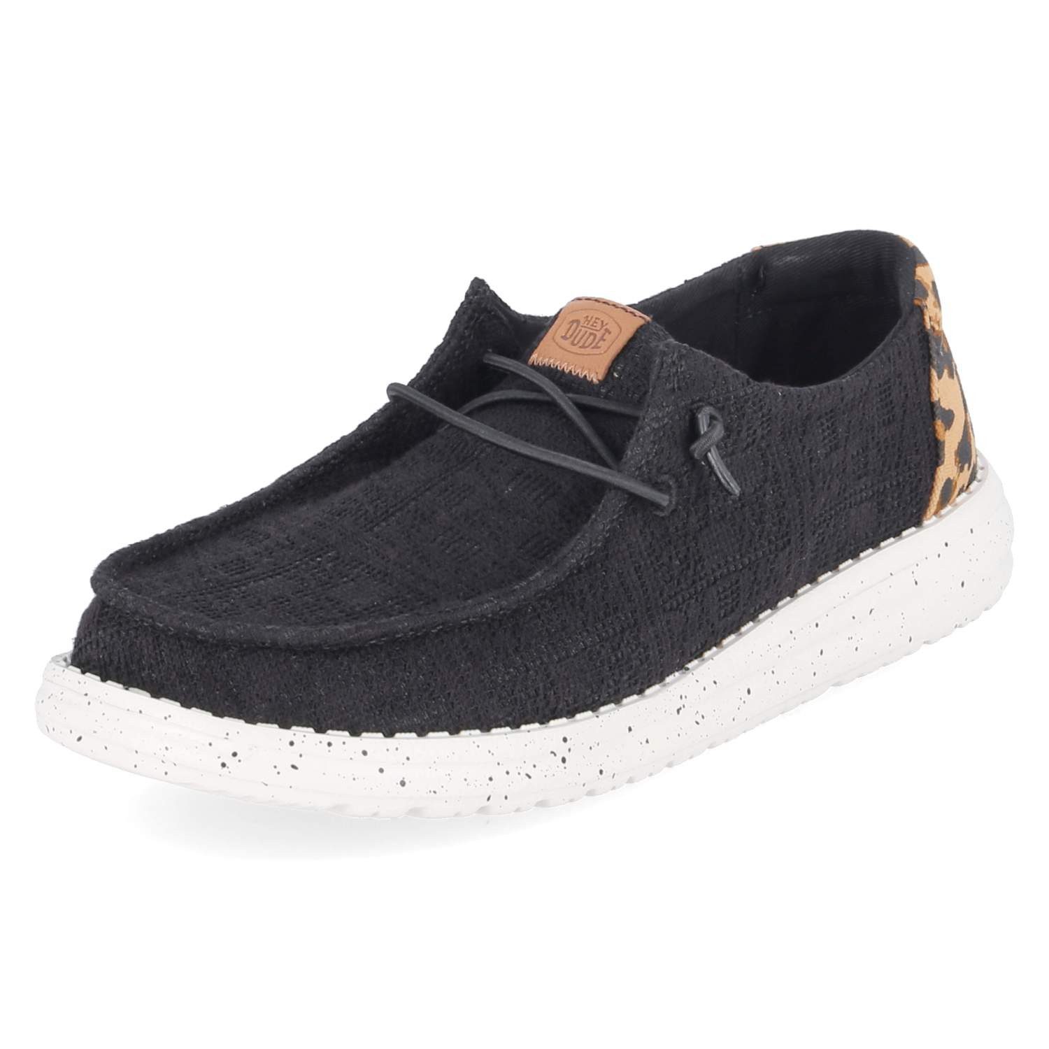 Hey Dude HeyDude HD45414-0CU Damen Textil schwarz-kombi Schnürschuh