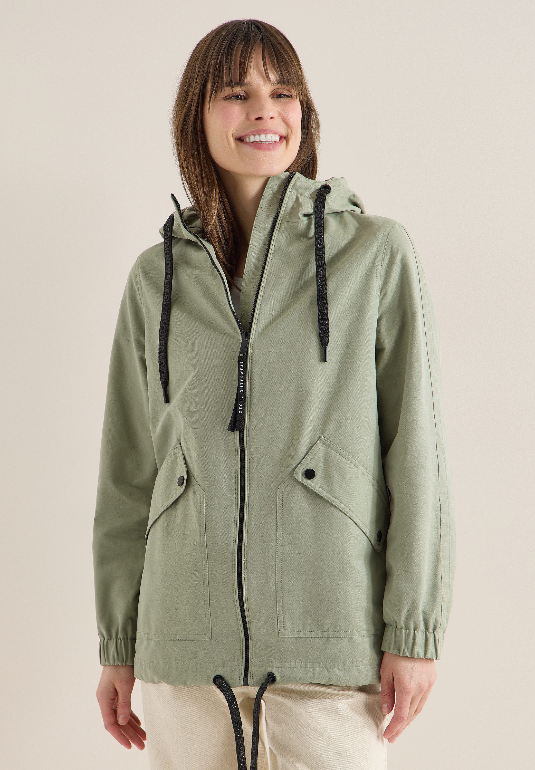 CECIL Windbreaker im soften Baumwoll-Mix