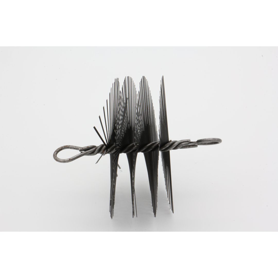 Feuercampus Schornstein Rohrbürste rund - mit Öse - Ø 150 - Draht flach - 1,8 x 0,45 mm