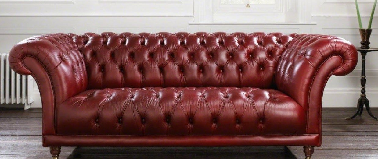 JVmoebel Chesterfield-Sofa Leder Sofa in Vintage-Optik mit eleganten Knopfdetails, Made in Europa