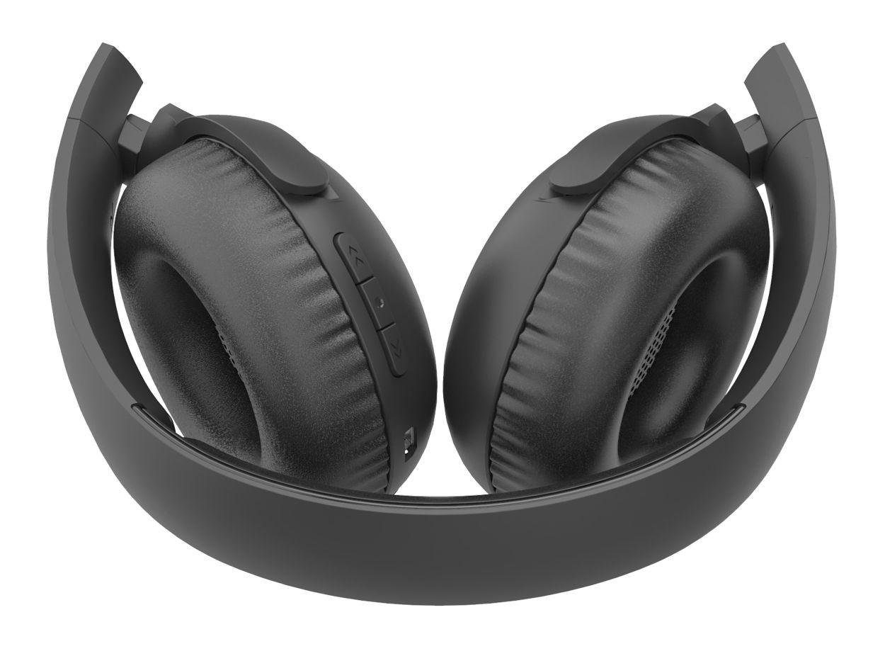 Philips TAUH202BK Bluetooth-Kopfhörer (Anrufe, Musik, Bluetooth, A2DP, AVRCP, HFP, HSP, Bluetooth, integriertes Mikrofon, zusammenklappbar, Multifunktionstaste)