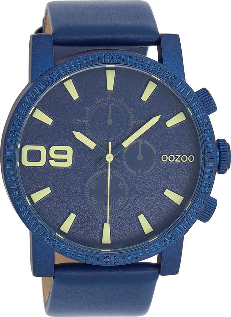 OOZOO Quarzuhr C11436, Armbanduhr, Herrenuhr, Lederarmband, günstig online kaufen