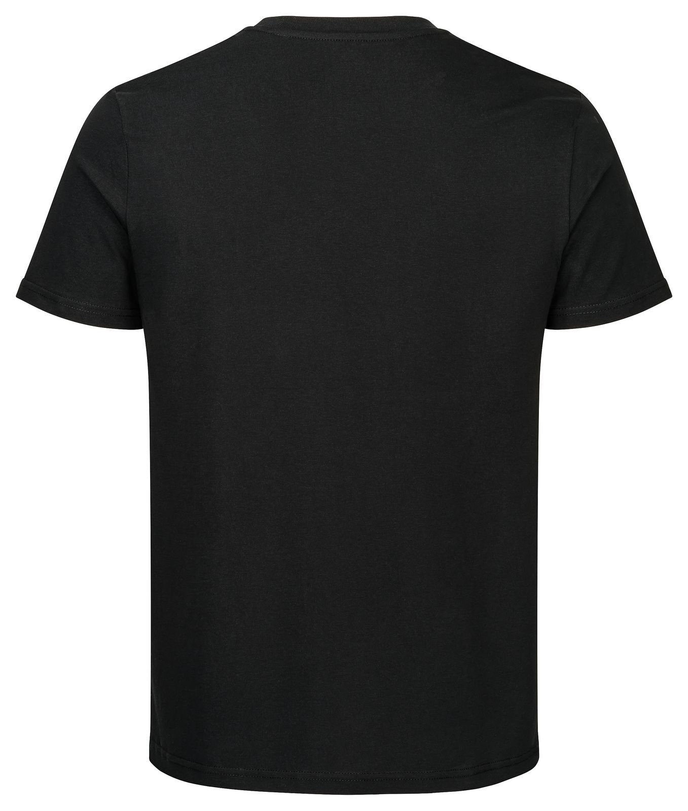 nachhaltig T-Shirt fair 100% schwarz Biobaumwolle & leather basic Gradnetz unisex