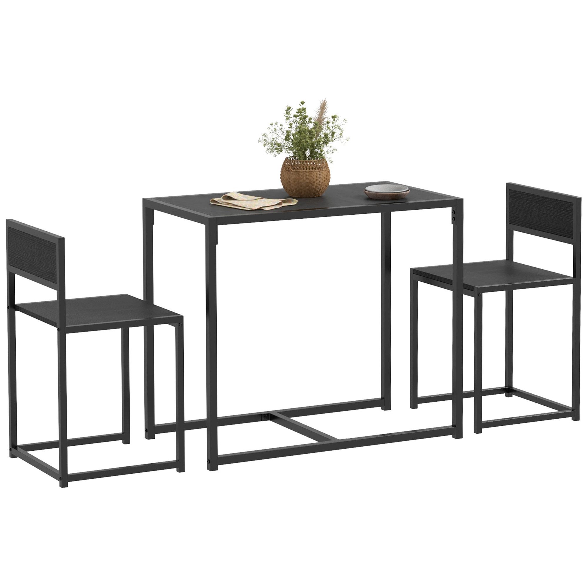 HOMCOM Essgruppe Esstisch Set, (Küchentisch, Esstisch günstig online kaufen