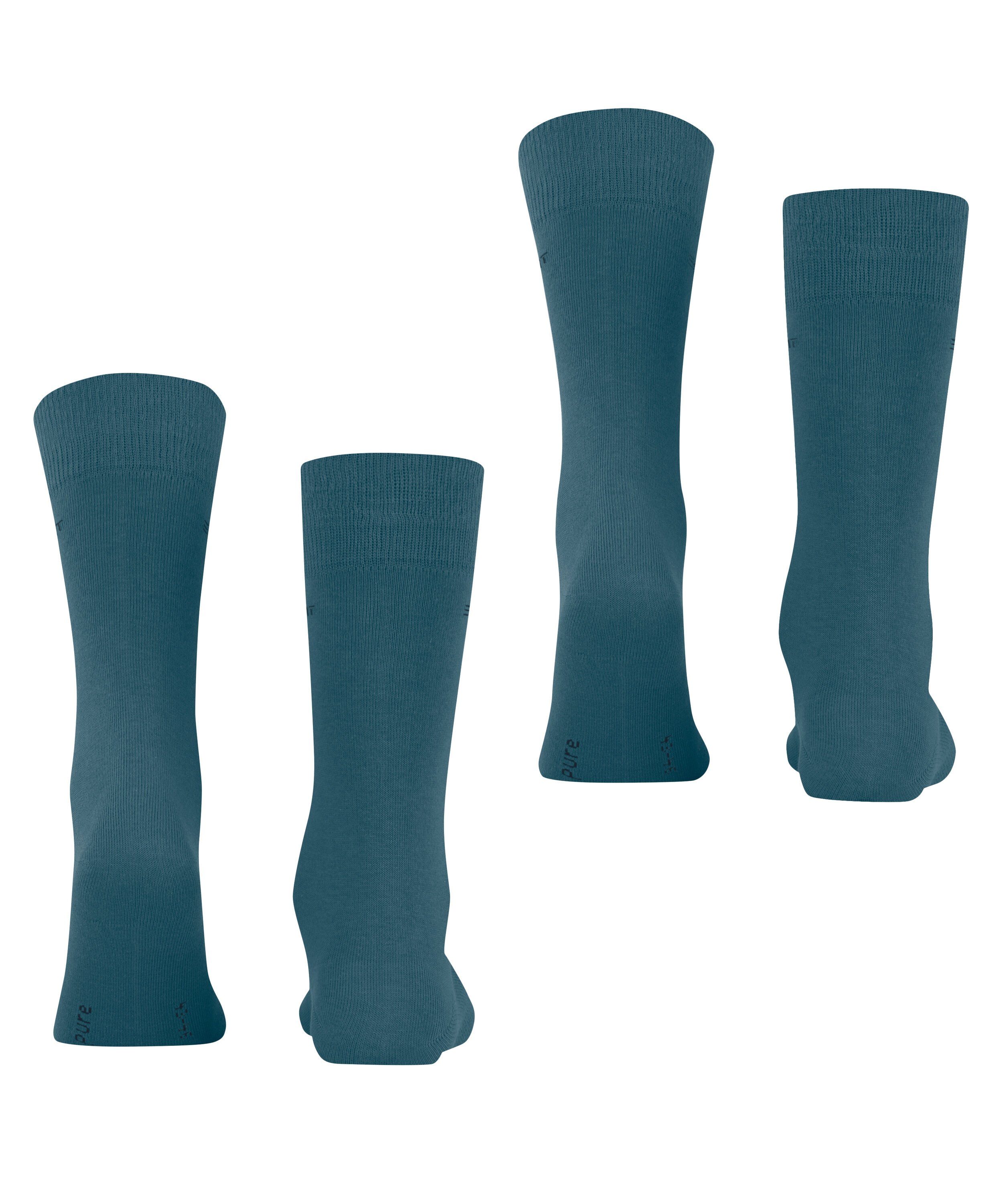 Esprit Socken Basic Uni 2-Pack Socken mit hohem Baumwollanteil (2-Paar) mit hohem Baumwollanteil