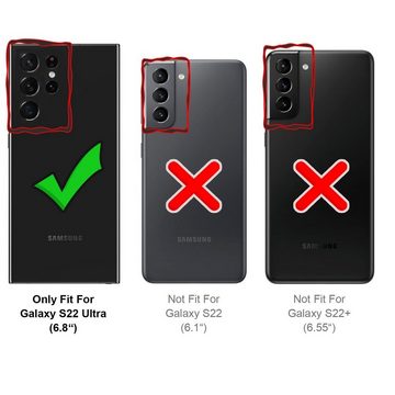 CoolGadget Handyhülle Anti Shock Rugged Case für Samsung Galaxy S22 Ultra 6,8 Zoll, Slim Cover Kantenschutz Schutzhülle für Samsung S22 Ultra 5G Hülle