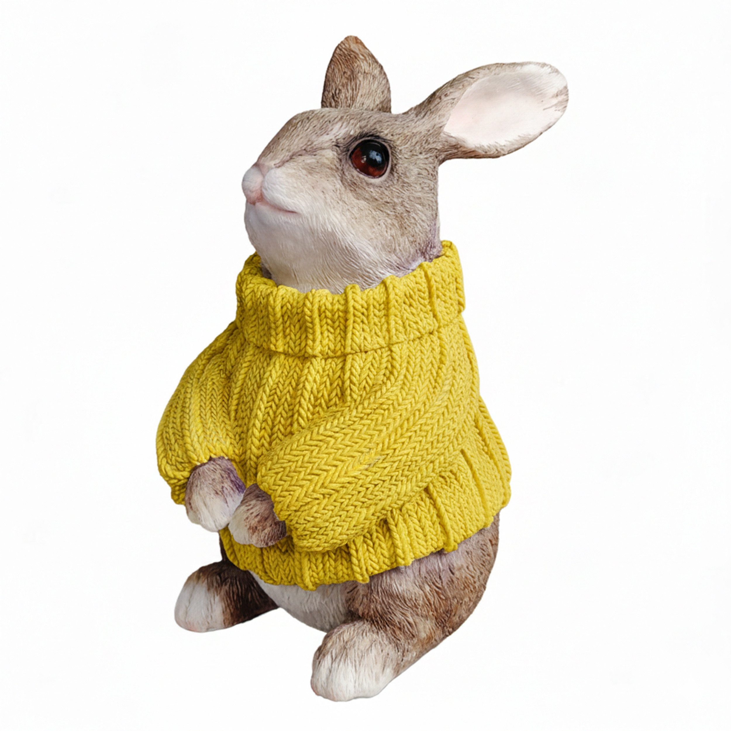 colourliving Osterfigur Deko-Hase XL im Pullover – Große Osterhasen-Figur sitzend (1 St), 6 verschiedene Farben und Varianten auswählbar