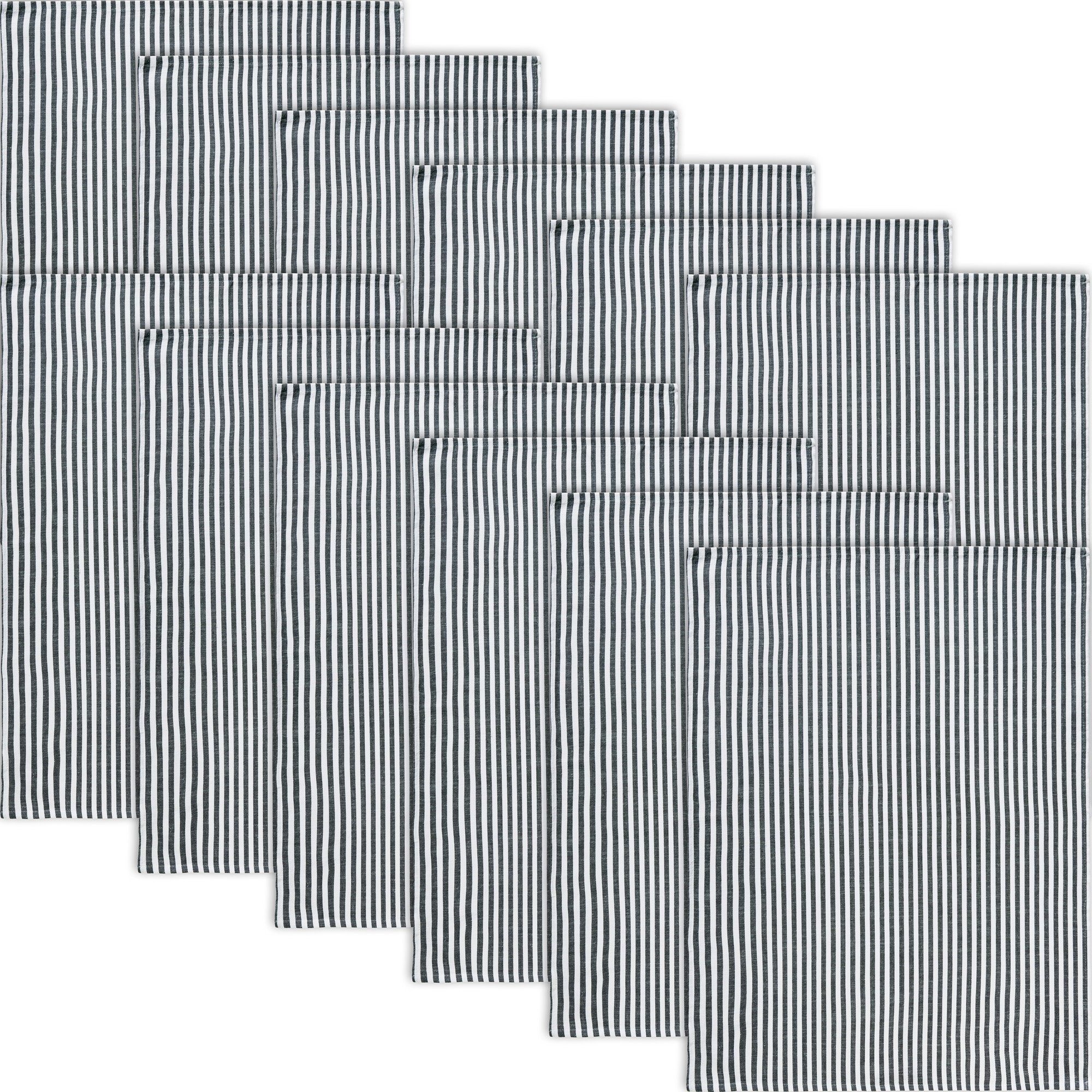 Erwin Müller Geschirrtuch Geschirrtuch 12er-Pack, Halbleinen Streifen günstig online kaufen