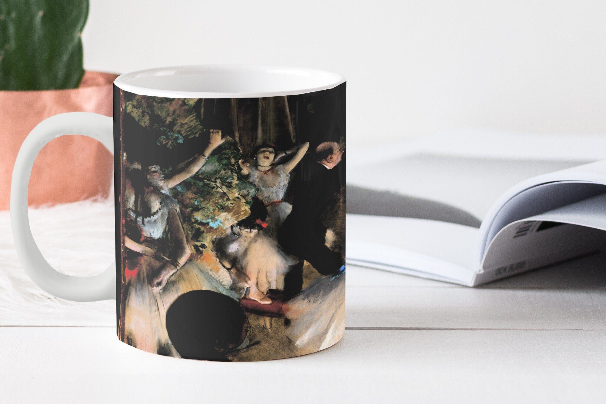 Becher, Degas, Edgar Gemälde Teetasse, Kaffeetassen, Teetasse, Balletts der des von Bühne Die MuchoWow Keramik, - Probe Geschenk auf Tasse