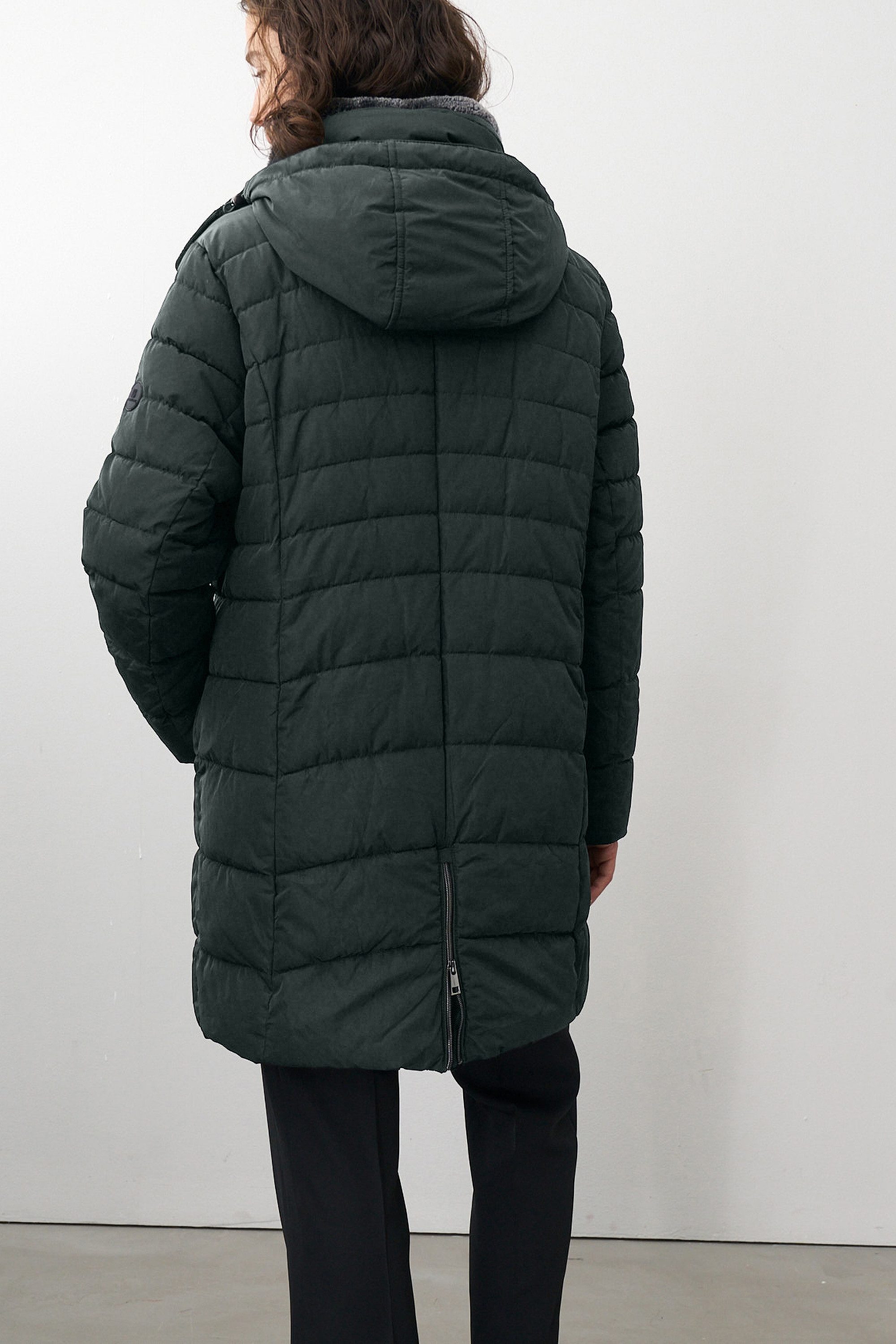 Barbara Lebek Steppmantel Übergangsmantel, Herbstmantel oder lange Steppjacke Damen