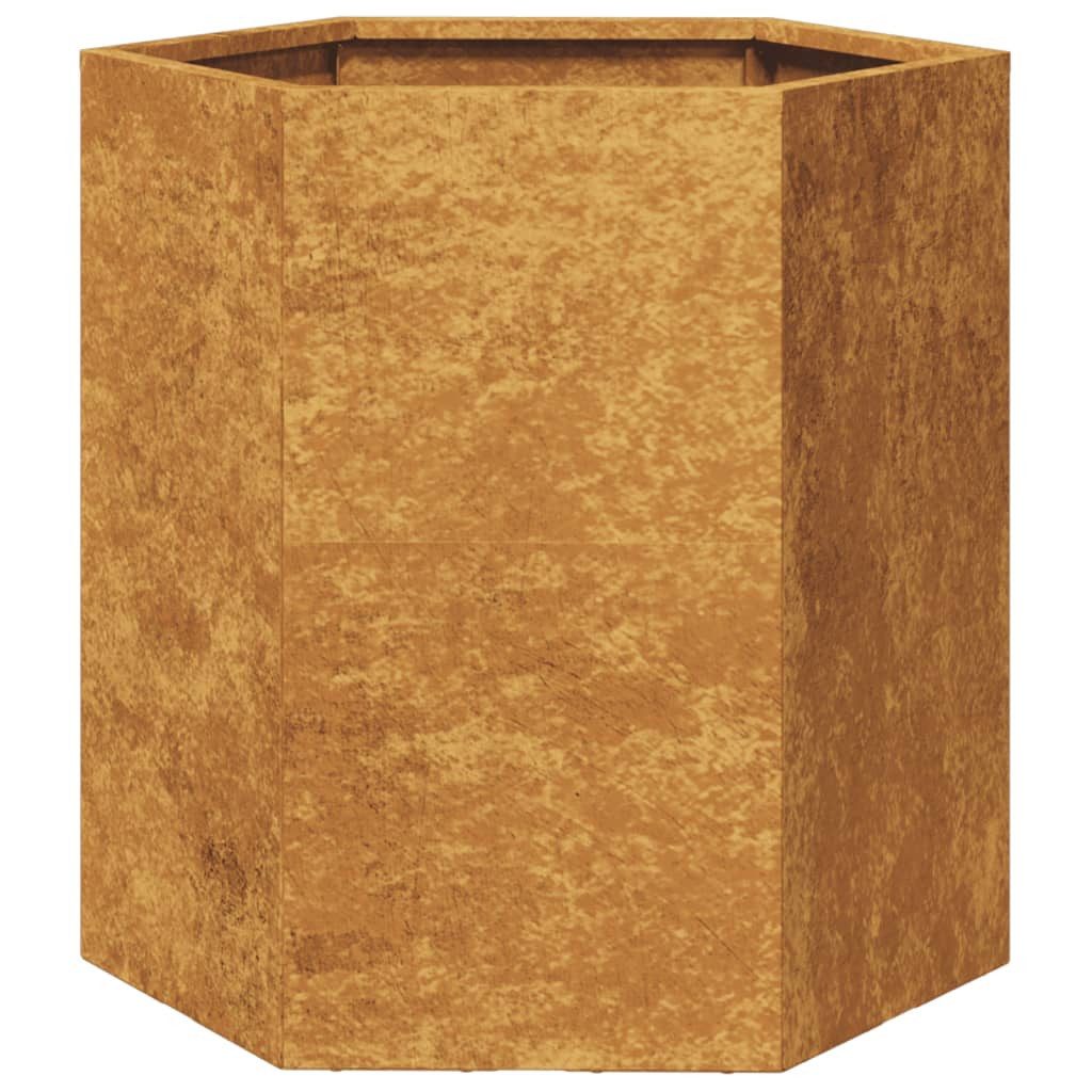 vidaXL Blumentopf Pflanzkübel Sechseckig 46x40x45 Wetterfester günstig online kaufen