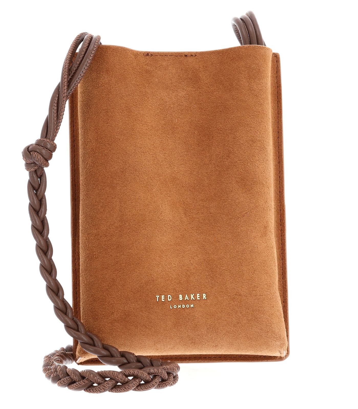 Ted Baker Umhängetasche Weave Strap Suede Mini Crossbody Pouch, aus echtem Ziegenleder