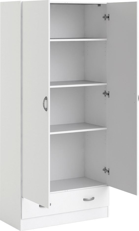 Stangengriffe, x Stauraum, x Weiß Kleiderschrank Selbstmontage, 35,7cm Home | 79,4 einfache 170,4 Weiß affaire