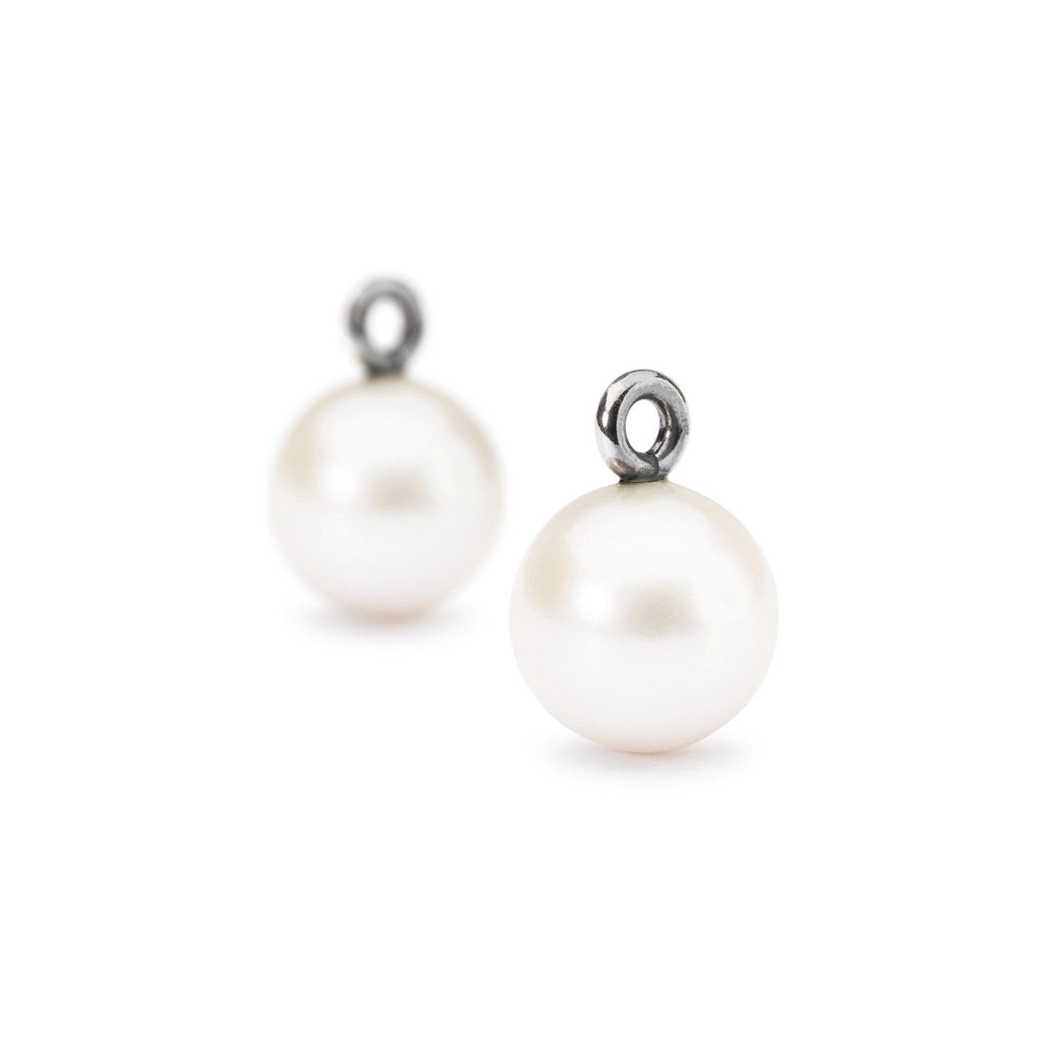 Trollbeads Einhänger für Ohrschmuck Weiße Perlen rund, TAGEA-00094