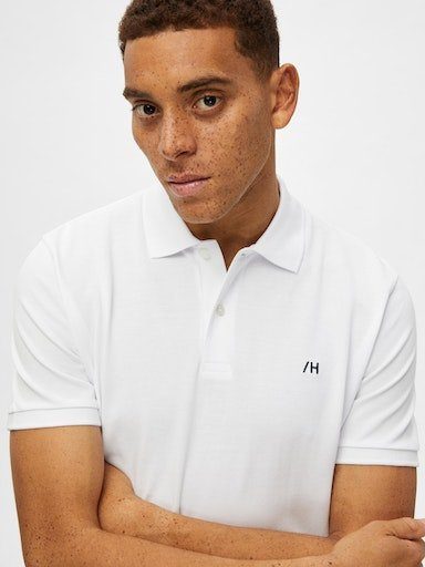 SLHDANTE SELECTED POLO HOMME NOOS white Poloshirt SS bright