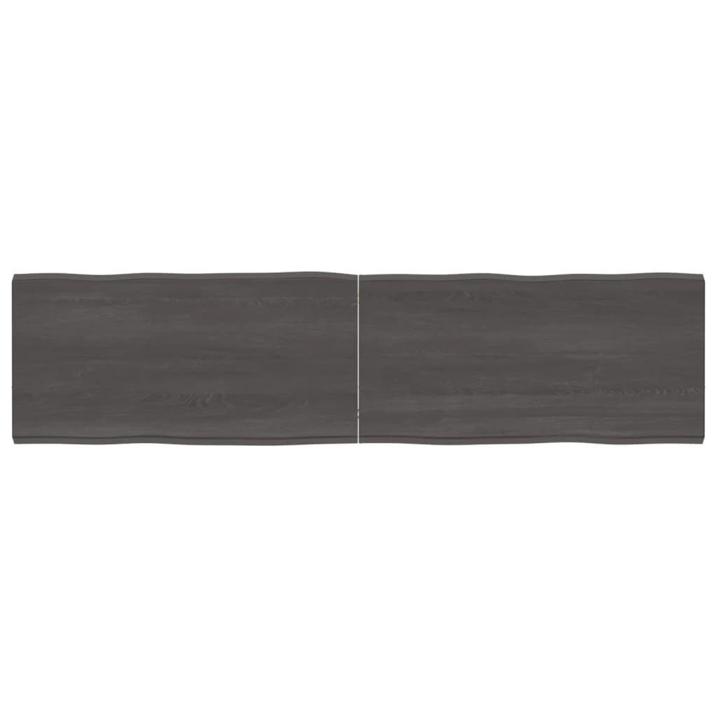 Massivholz 160x40x(2-4) Behandelt cm Baumkante Tischplatte St) furnicato (1