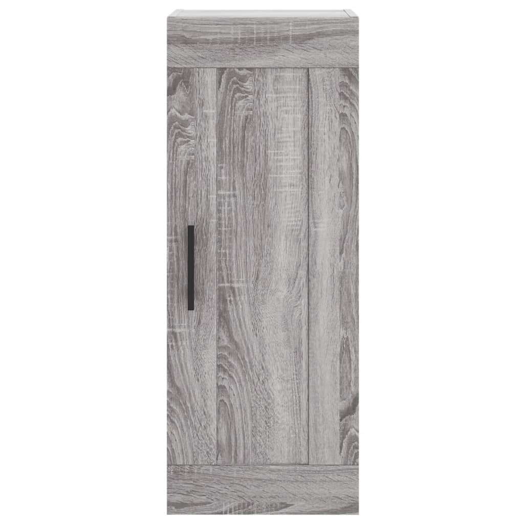 St) vidaXL (1 Sonoma Holzwerkstoff Wandschrank Grau Sideboard 34,5x34x90 cm