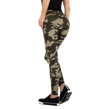 Ital-Design Skinny-fit-Jeans Damen Freizeit Stretch Skinny Jeans in Camouflage