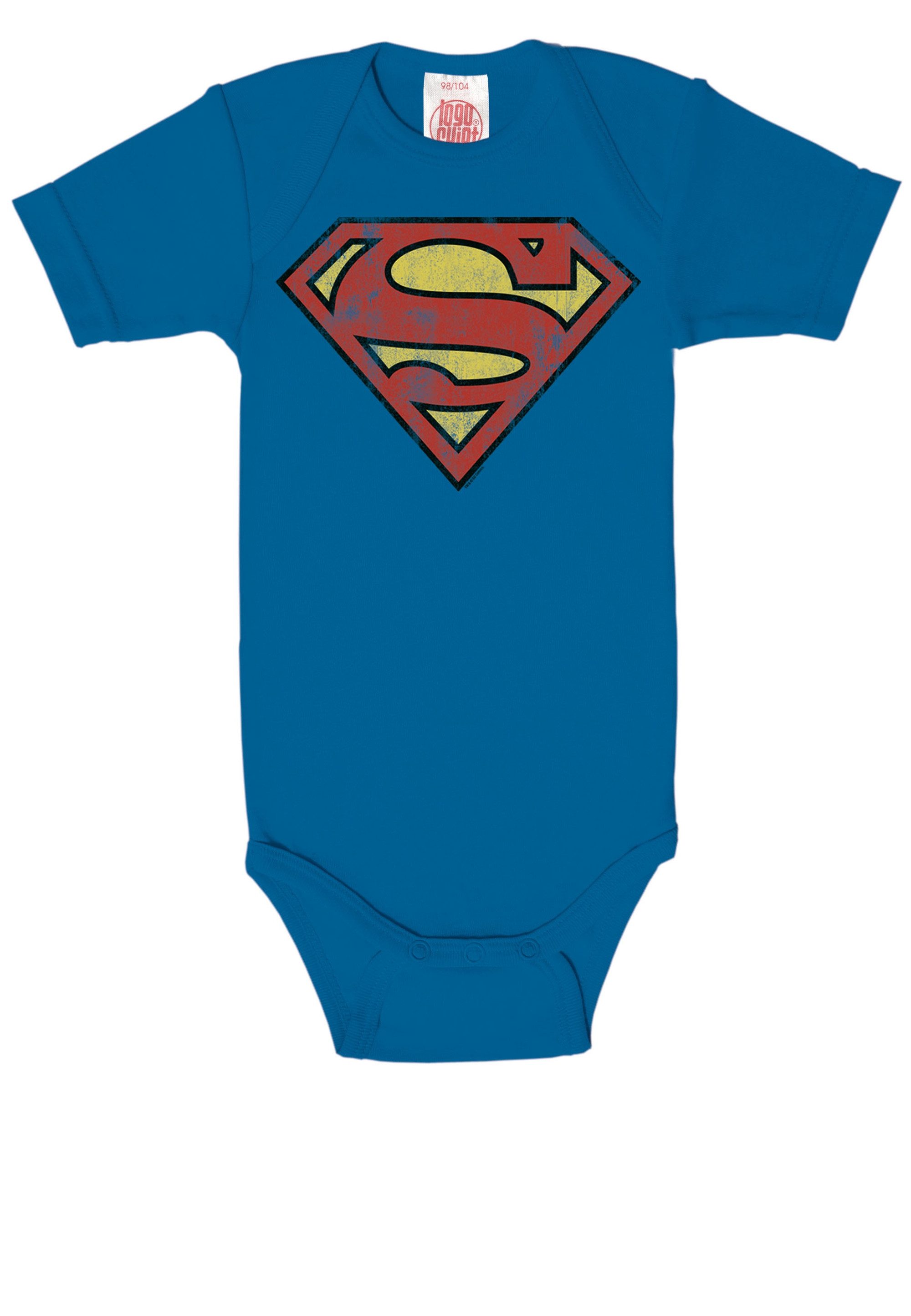 LOGOSHIRT Body mit Superman Logo-Frontdruck