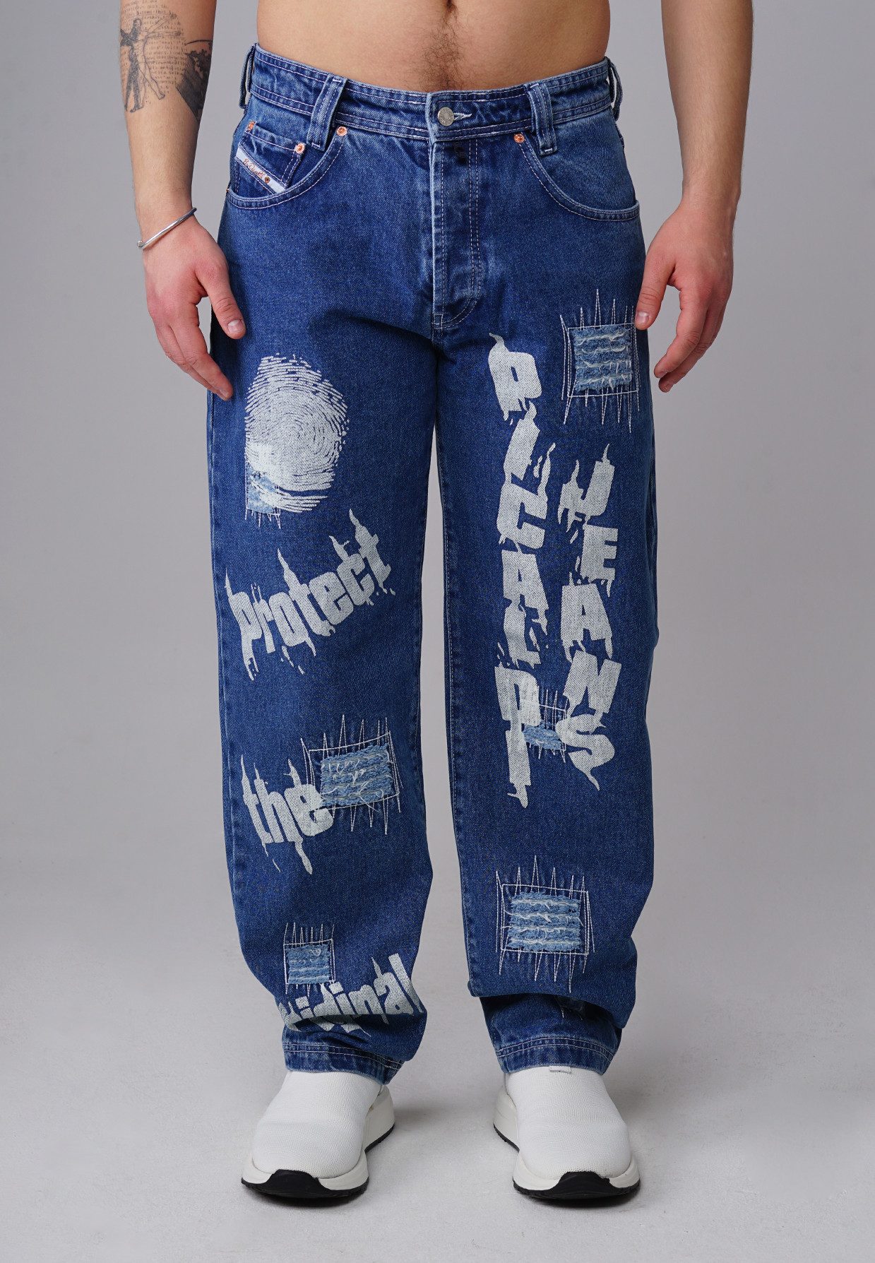 5-Pocket-Jeans Zicco 472 Pathica – Relaxed Tapered Fit Medium Blue