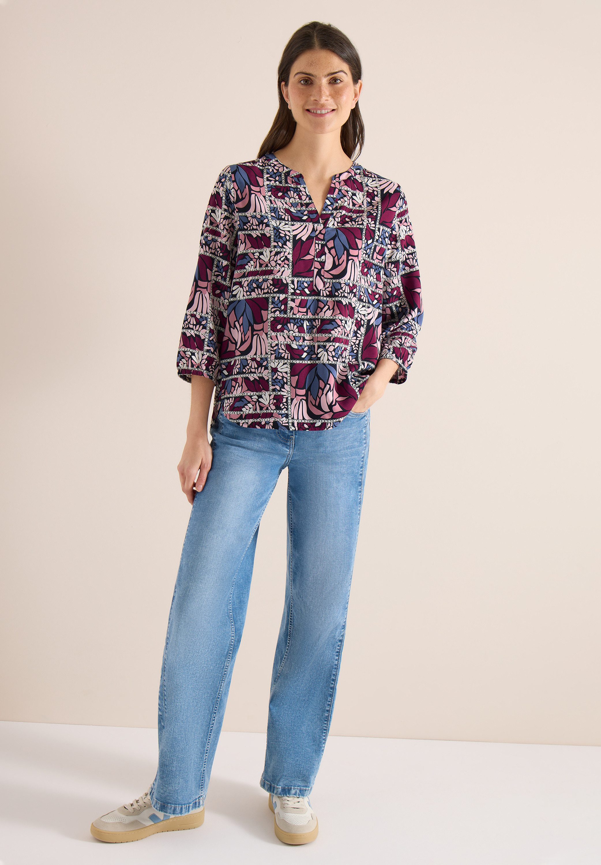 CECIL Klassische Bluse mit 3/4 Ärmeln