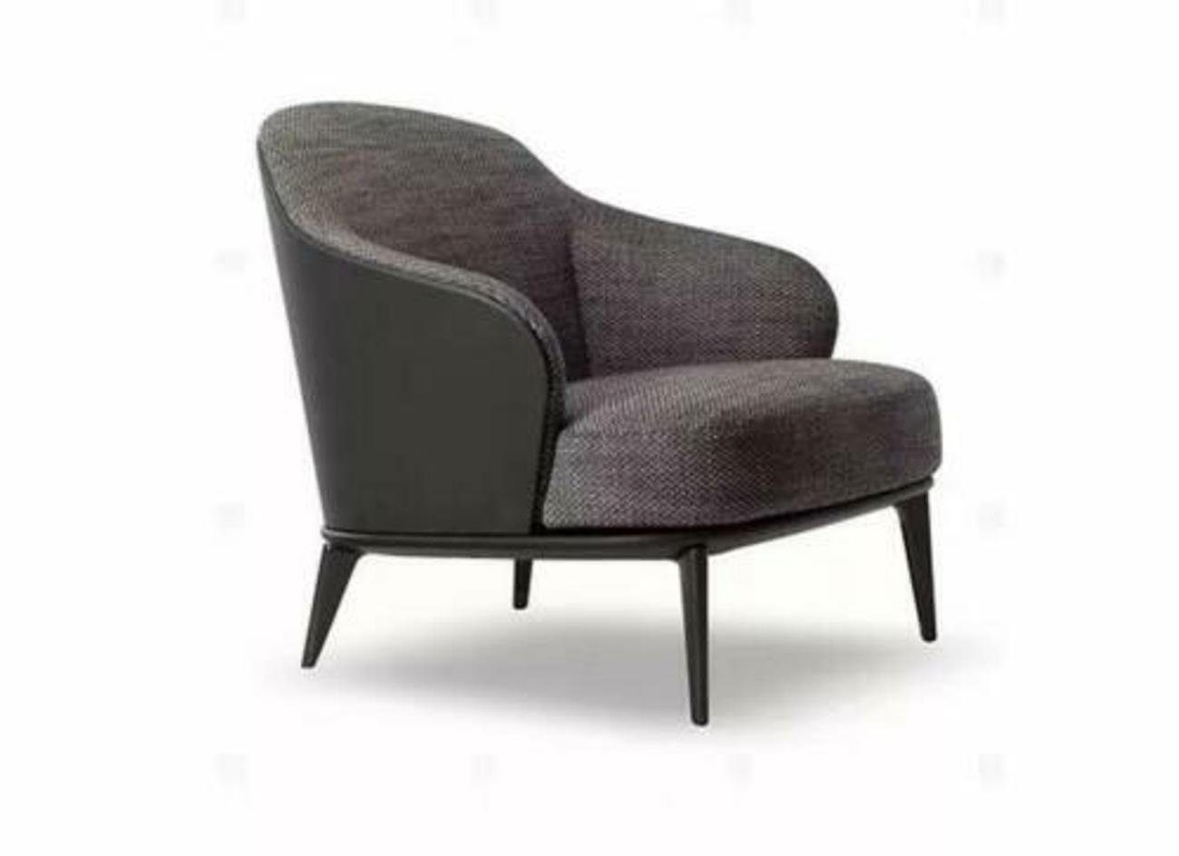 JVmoebel Loungesessel, Design Lounge Club Sitzer 1 Relax Sessel Stuhl Holz Fernseh Polster