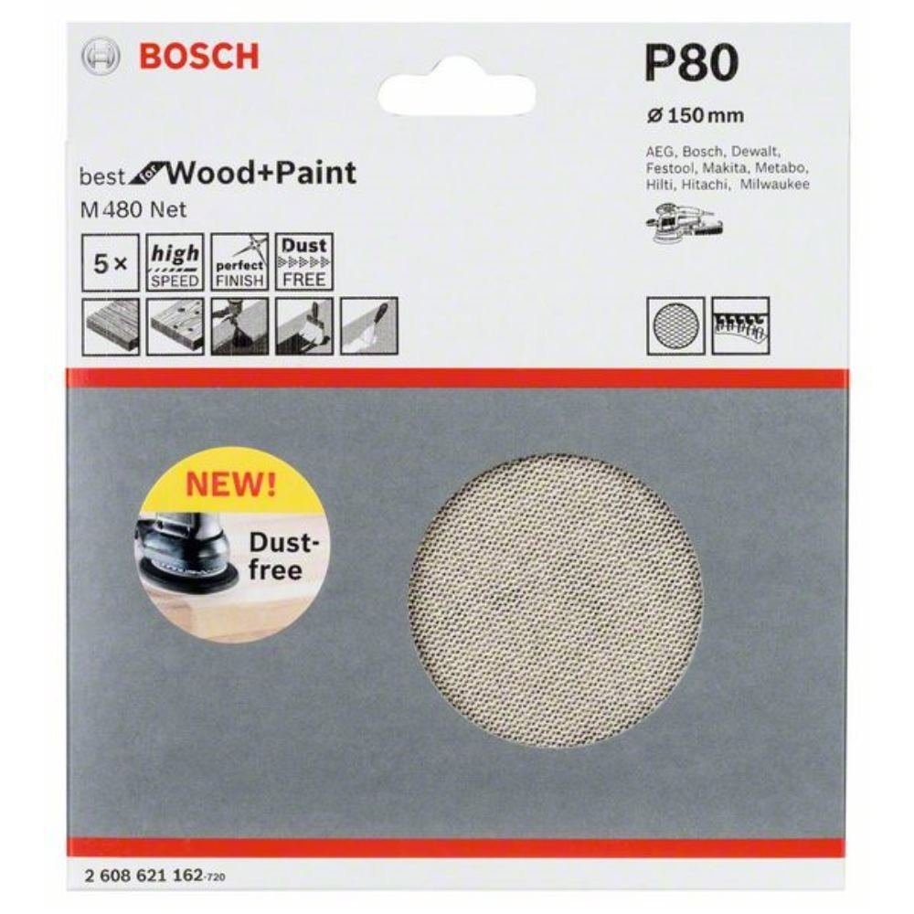 BOSCH Schleifpapier Schleifblatt M480 Net. Best for Wood and Paint. 15