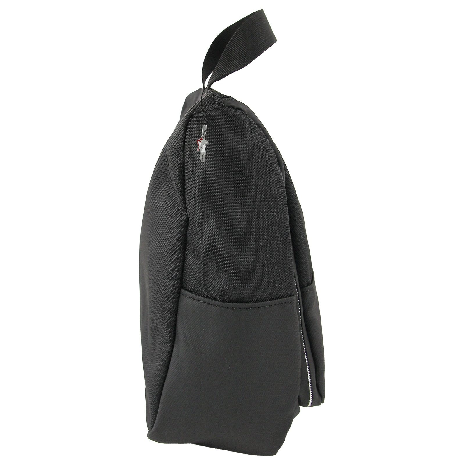 Travel N Meet Kosmetiktasche Travel N Meet Kosmetiktasche Polyester (Kosmetiktasche, Kosmetiktasche), Herren Kosmetiktasche Polyester, schwarz ca. 23cm hoch