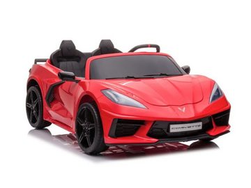 Elektro-Kinderauto Corvette 12v, 2-Sitzer, zwei Motoren+LED+Audio rot