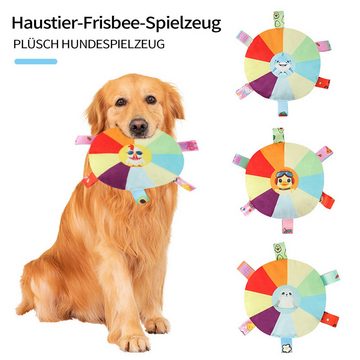 MAGICSHE Outdoor-Spielzeug 2 Stück Frisbee Hund, Plüschbälle mit Glocke im Inneren, Set