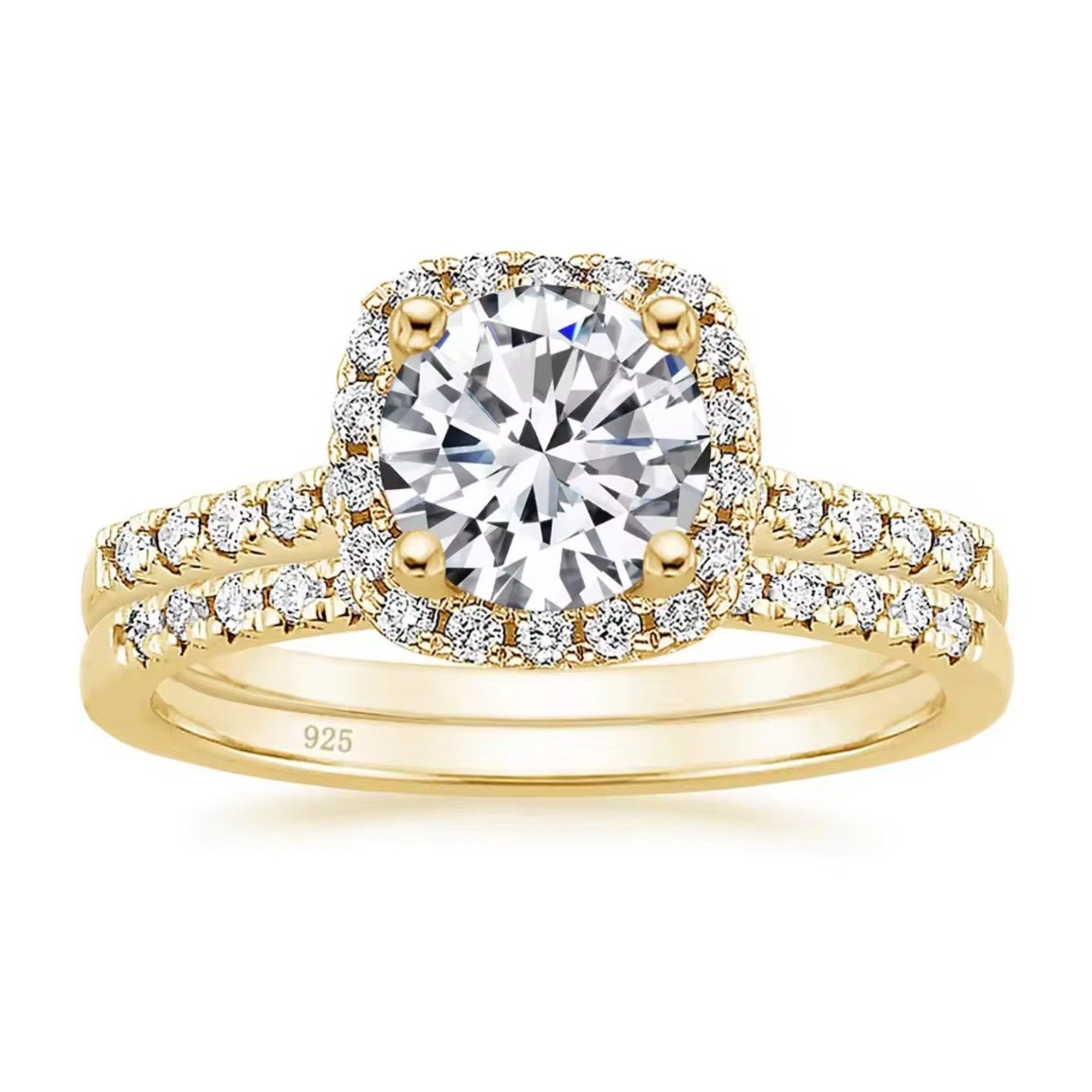 Silberring Extravaganter Damen Ring Moissanit 1,5ct 925 sterling Silber