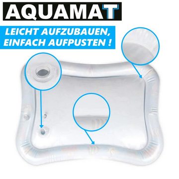 MAVURA Spielmatte AQUAMAT Baby Wasserspielmatte Aufblasbare XXL Wassermatte, Wasserkissen mit Wassertierchen