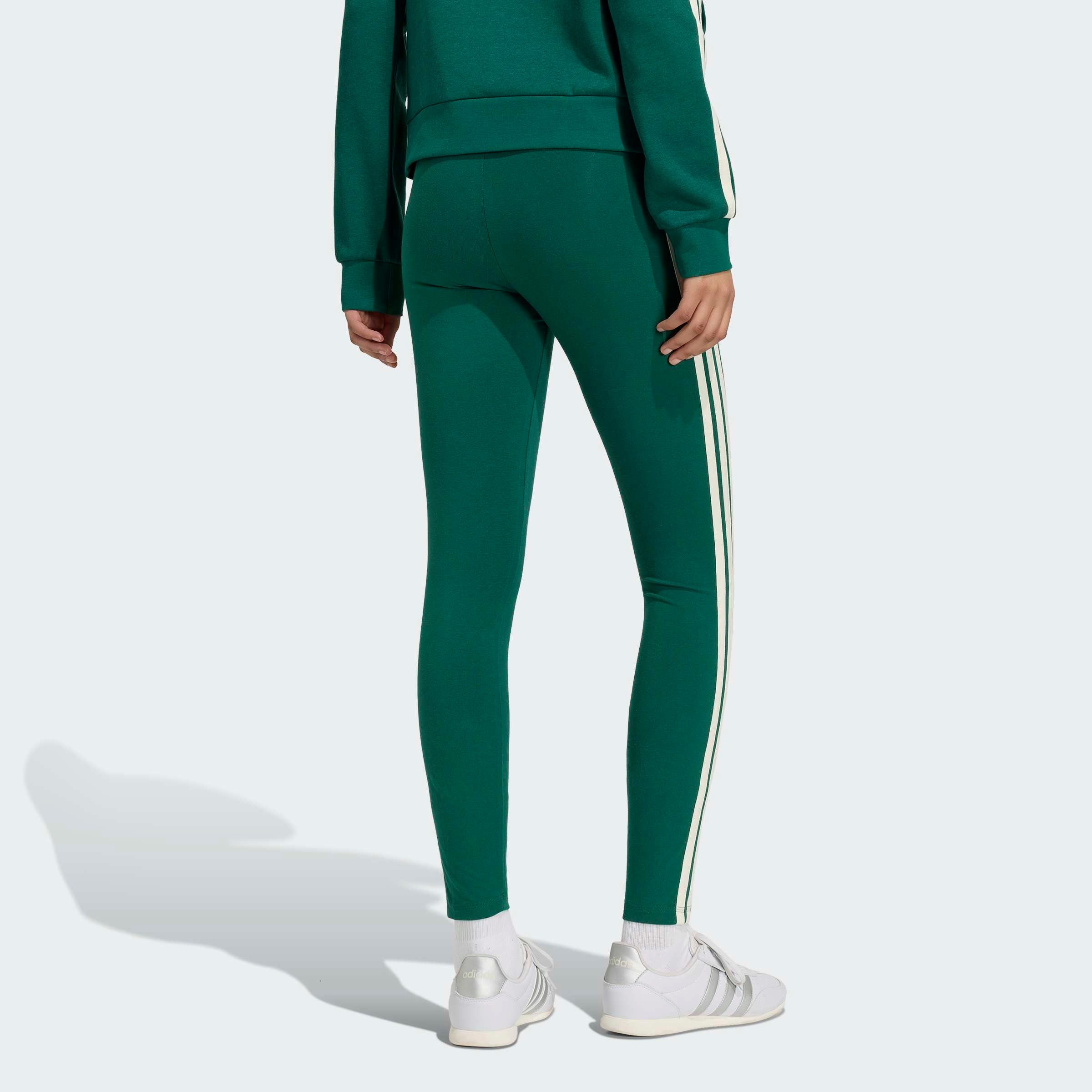 adidas Sportswear Trainingstights ESSENTIALS 3-STREIFEN COTTON LEGGINGS sportlicher Look mit 3-Streifen, aus Baumwolle und Elasthan