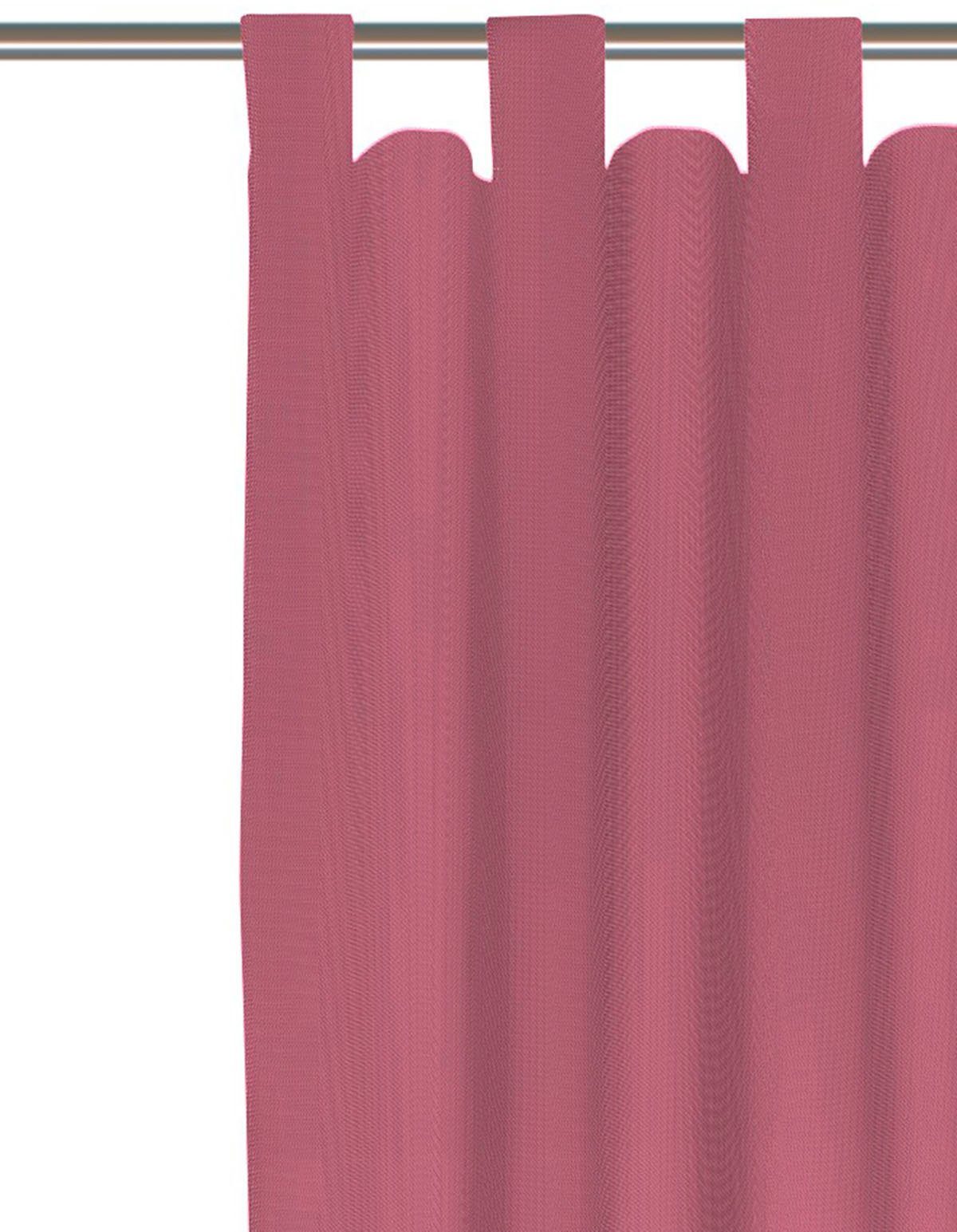Collection, Schlaufen nach blickdicht, pink Vorhang Uni St), (1 Maß Wirth,