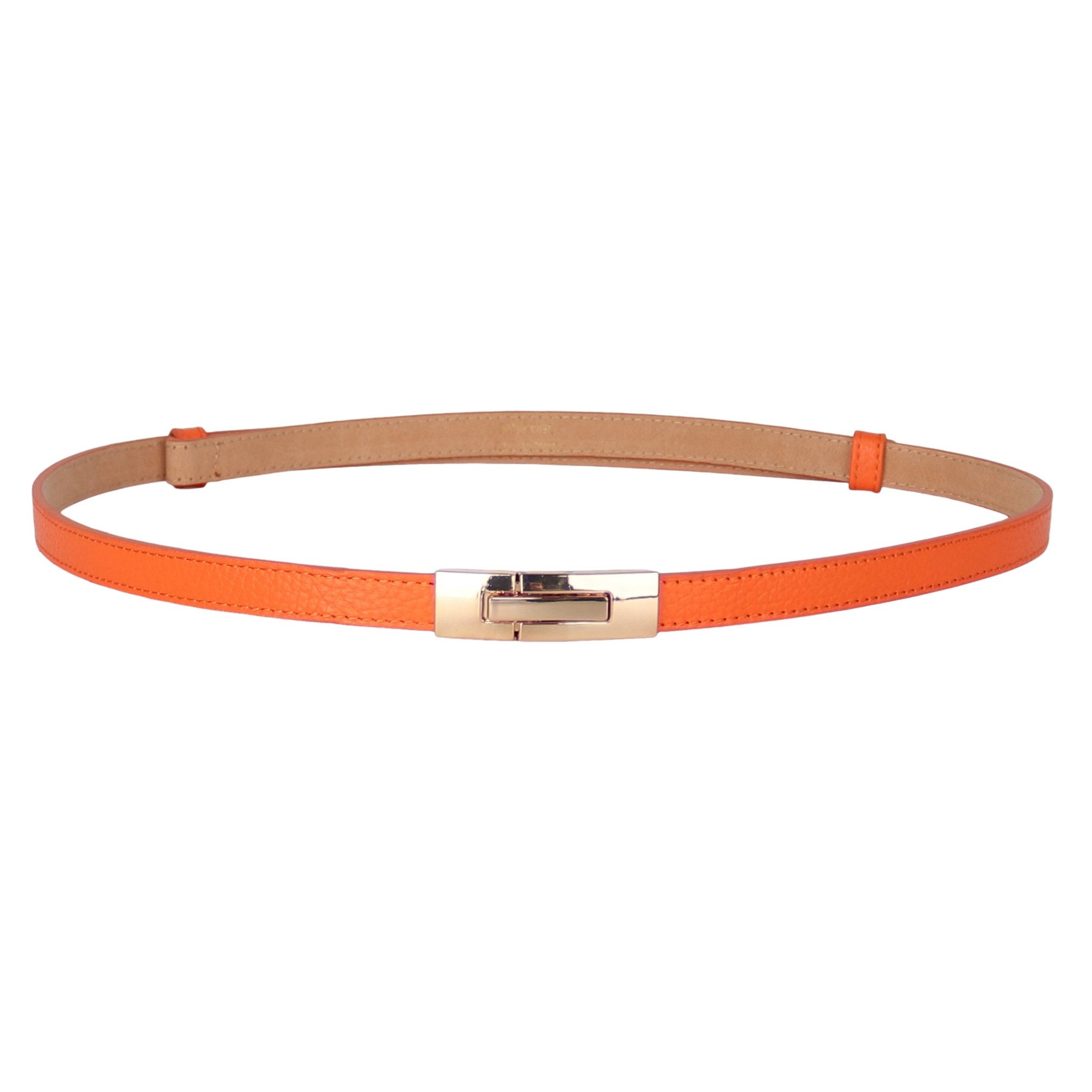 MIRROSI Ledergürtel Damen Gürtel Echtleder, Made in Italy, 18mm breit (Passt fast zu jeder Hosenschlaufe) Einheitsgröße (Geeignet für einen Hüftumfang von ca. 55 bis 100 cm)