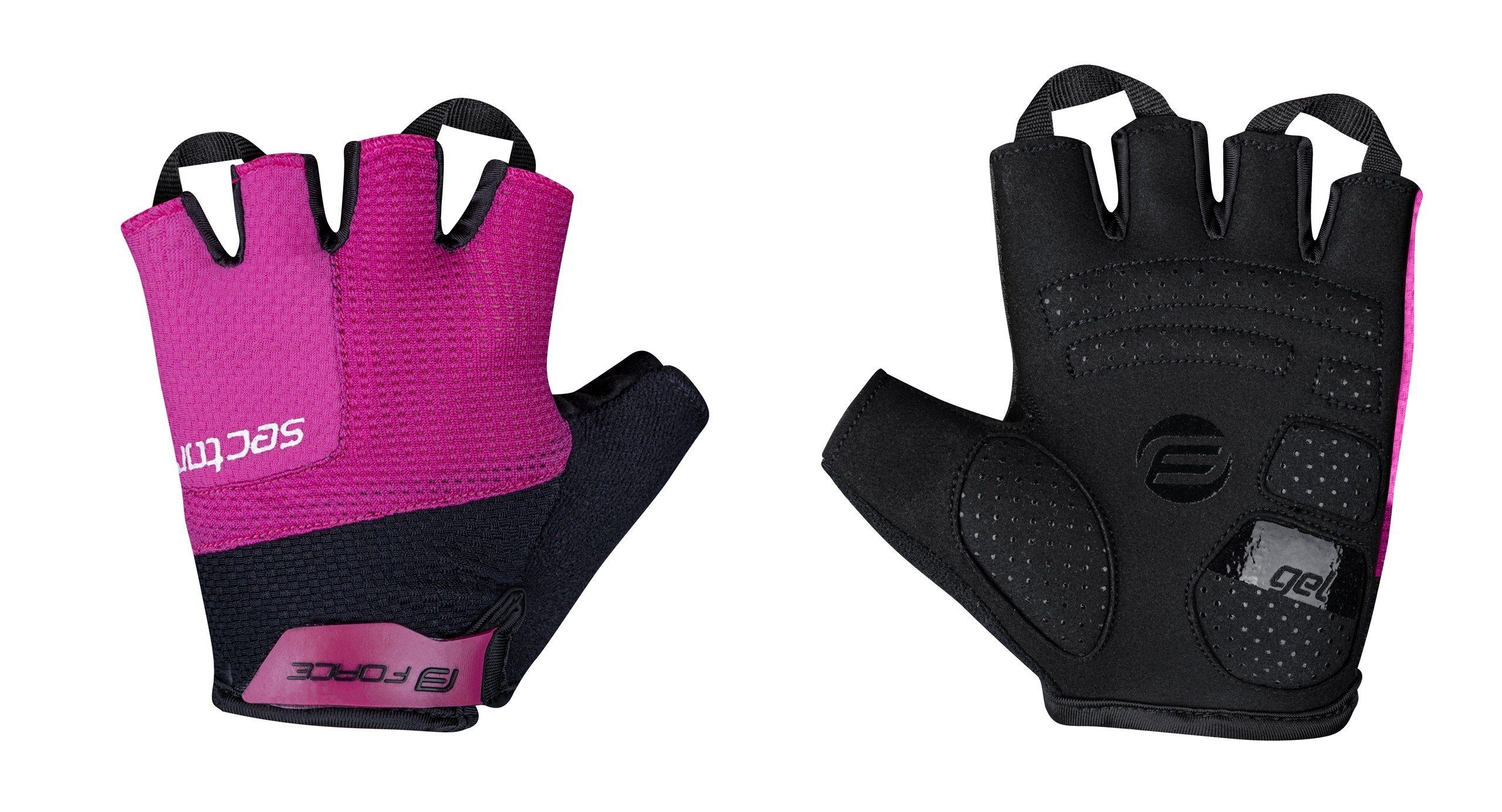 FORCE Fahrradhandschuhe Handschuhe FORCE SECTOR LADY pink-schwarz