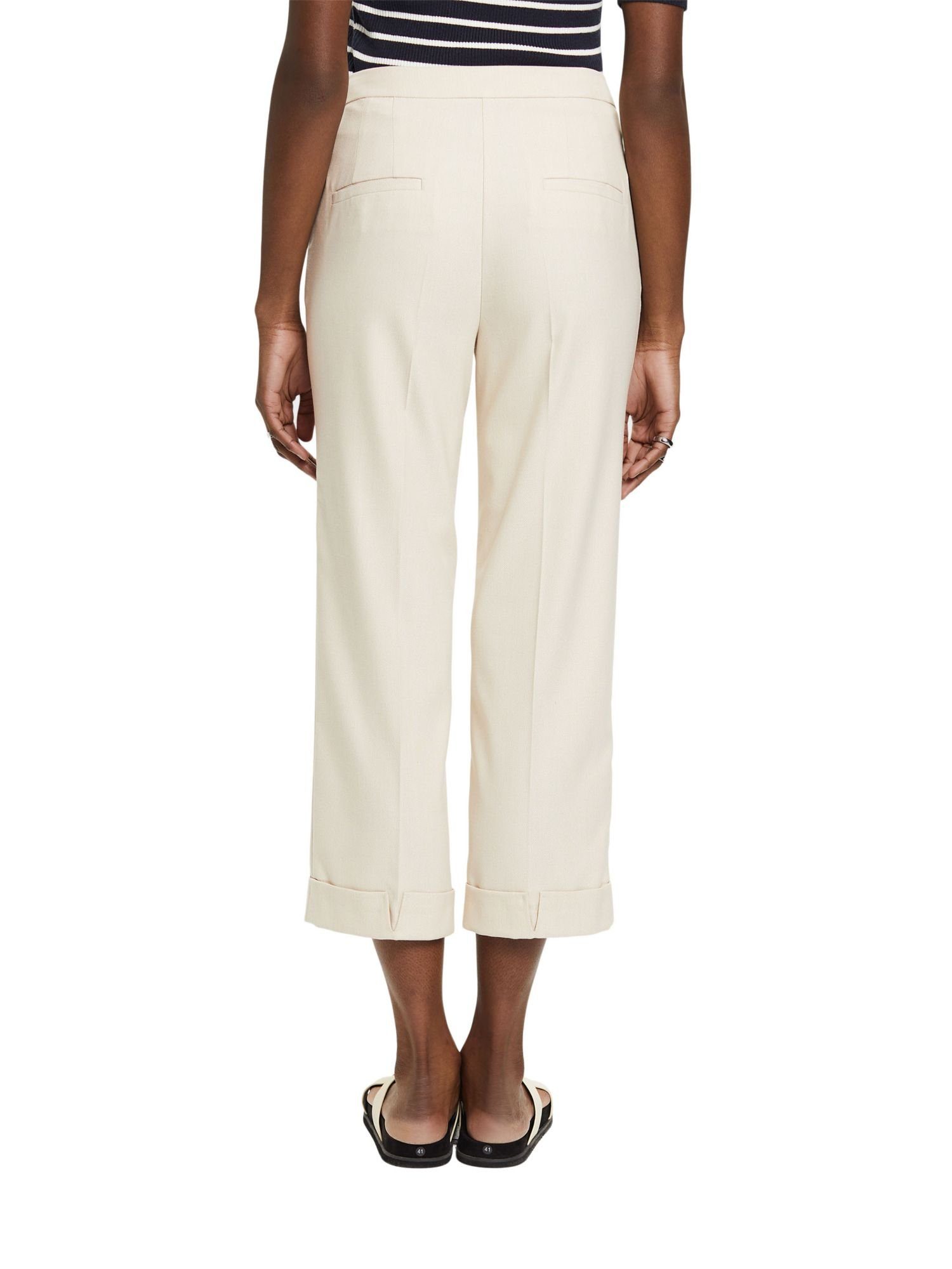 Esprit Collection mit 7/8-Hose hohem Elegante Bund Cropped-Hose