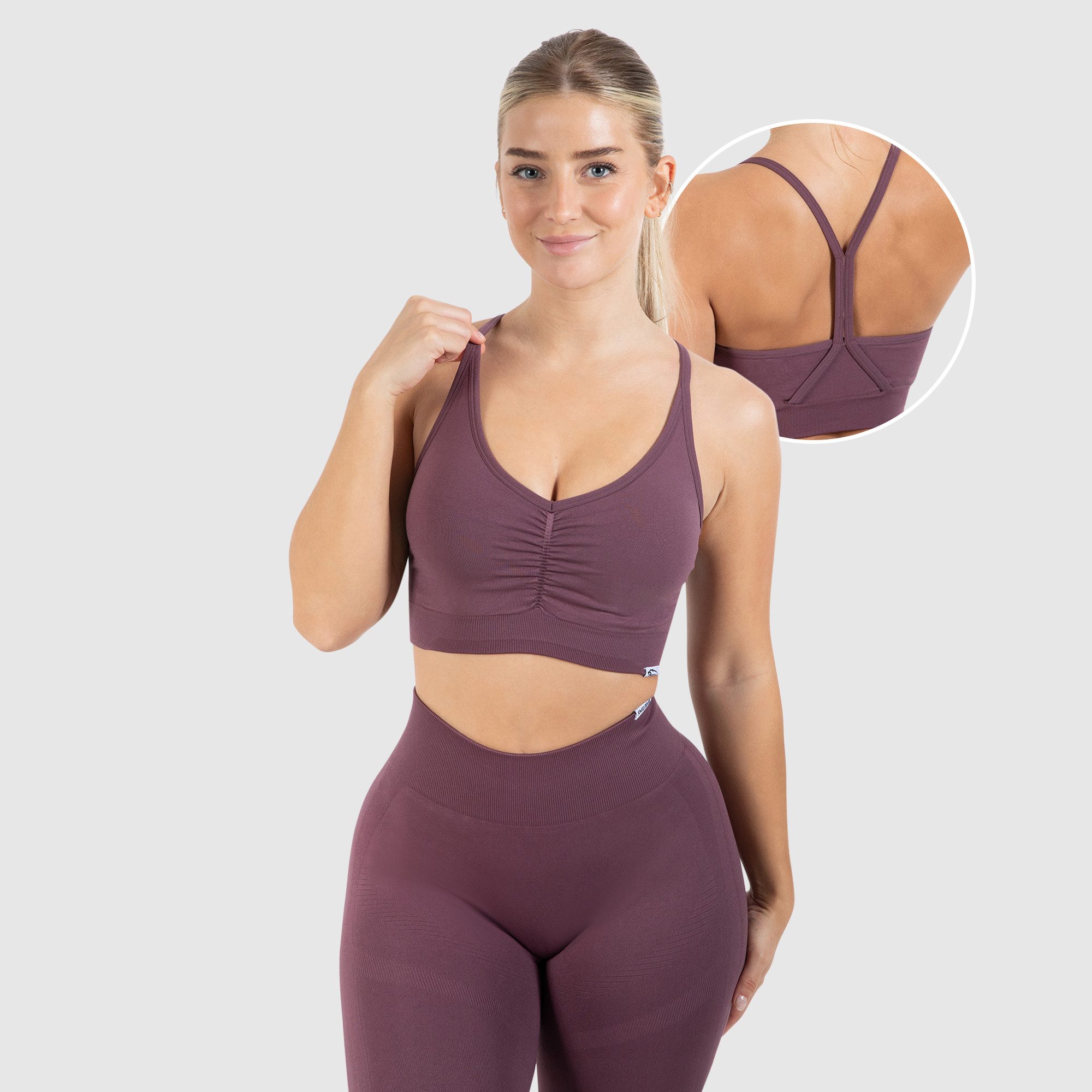 Smilodox Sport-BH Solid Scrunch, Ohne Bügel, günstig online kaufen