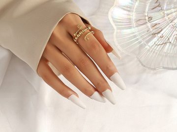 Eyecatcher Fingerring Anti Stress Ring Perle Gold o Silber Anxiety Ring